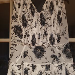 Halogen black and white dress